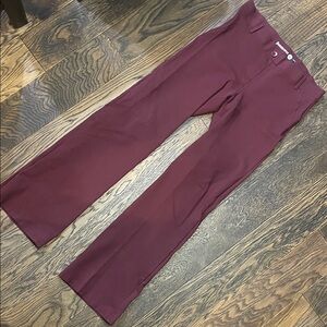 Betabrand Burgundy Boot Cut Pants